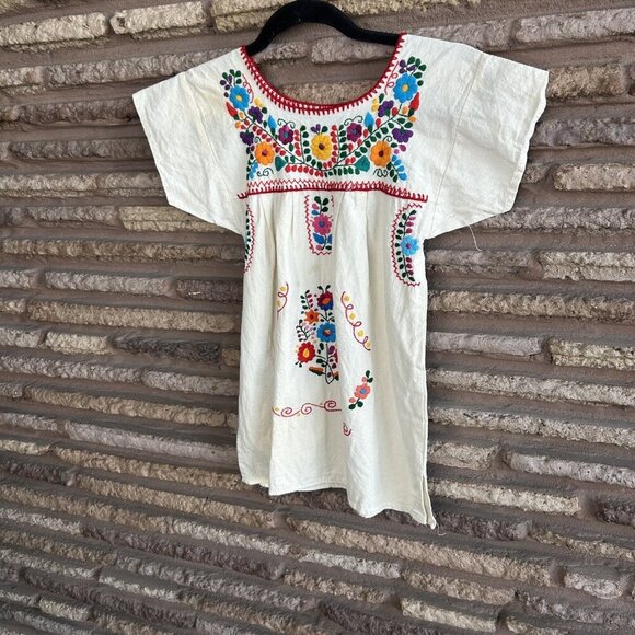 Gabriela Ramirez Vintage Girls Embroidered Ethnic Dress Size 4 - Picture 9 of 10